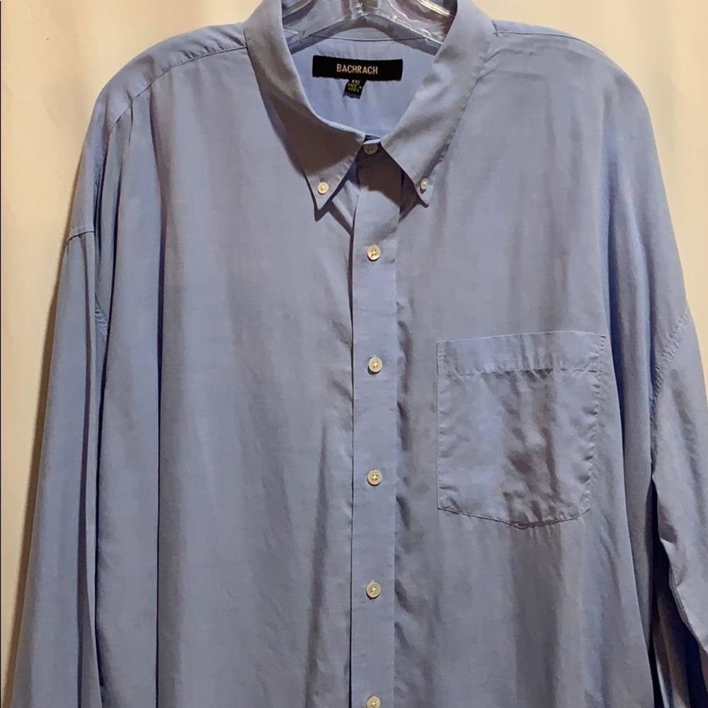 BACHRACH BUTTON DOWN SHIRT SZ XXL LITE BLUE